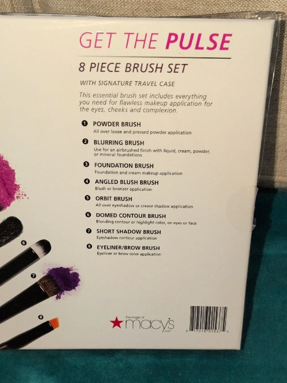 Macy's Get The Pulse Makeup Brush Set